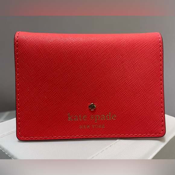 kate spade Bags Kate Spade Coral Tone Id Card Carrying Wallet With